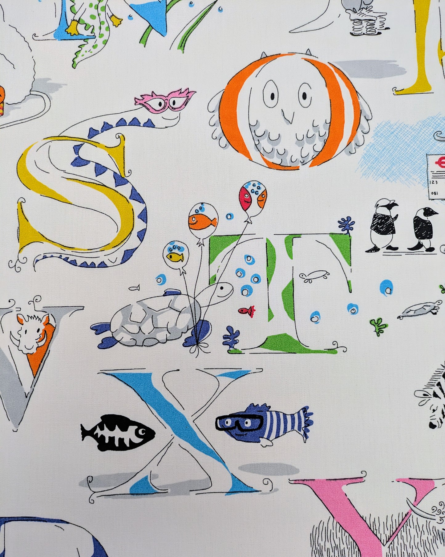 Alphabet Zoo by Sanderson - Discontinued Fabric