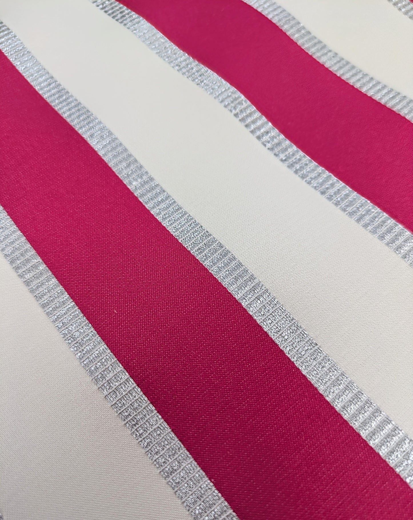 Fuchsia Pink Stripe by Clarke & Clarke - Discontinued Fabric