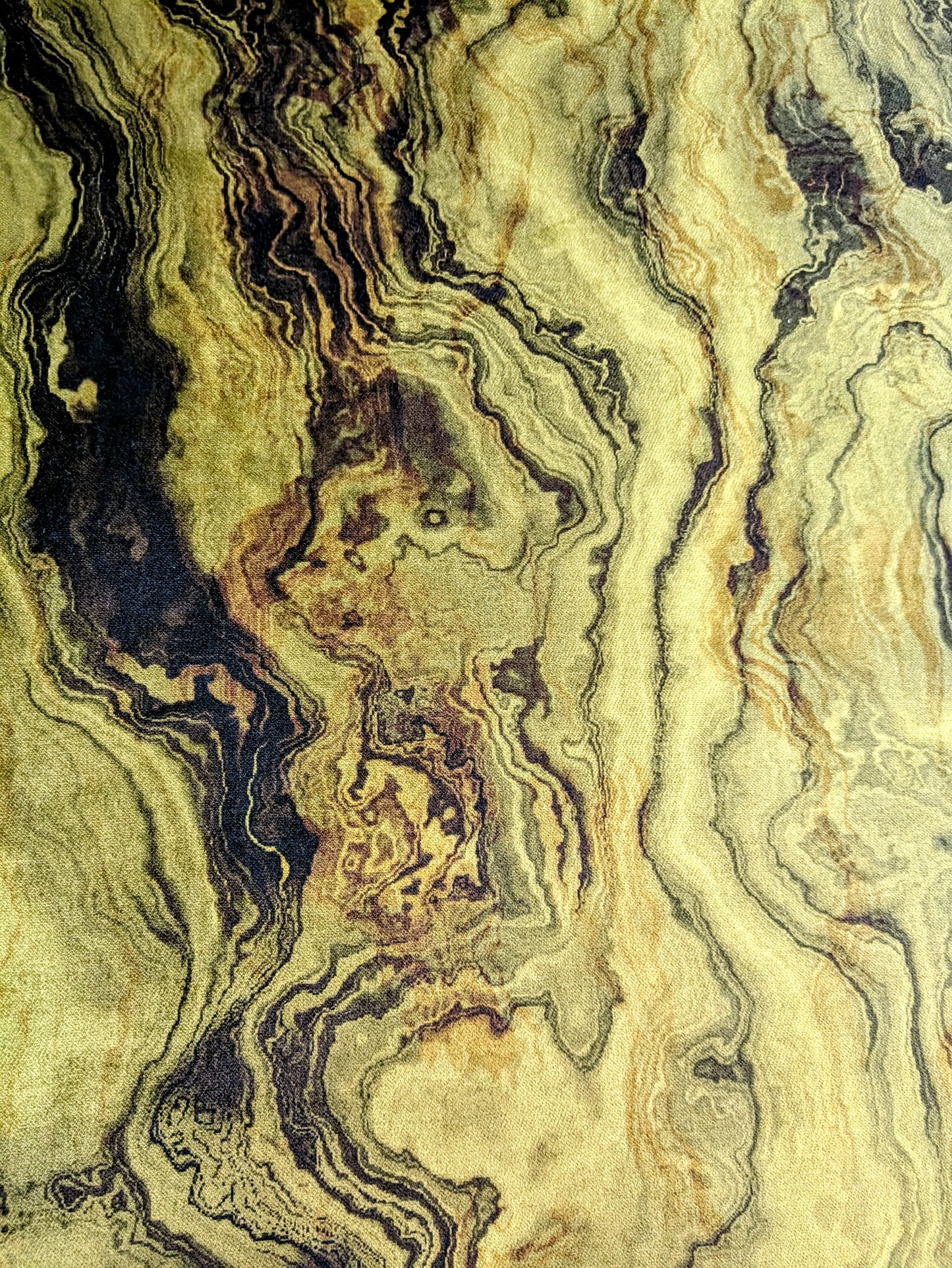 Dark Green Marble Velvet by Swaffer 2.2m remnant