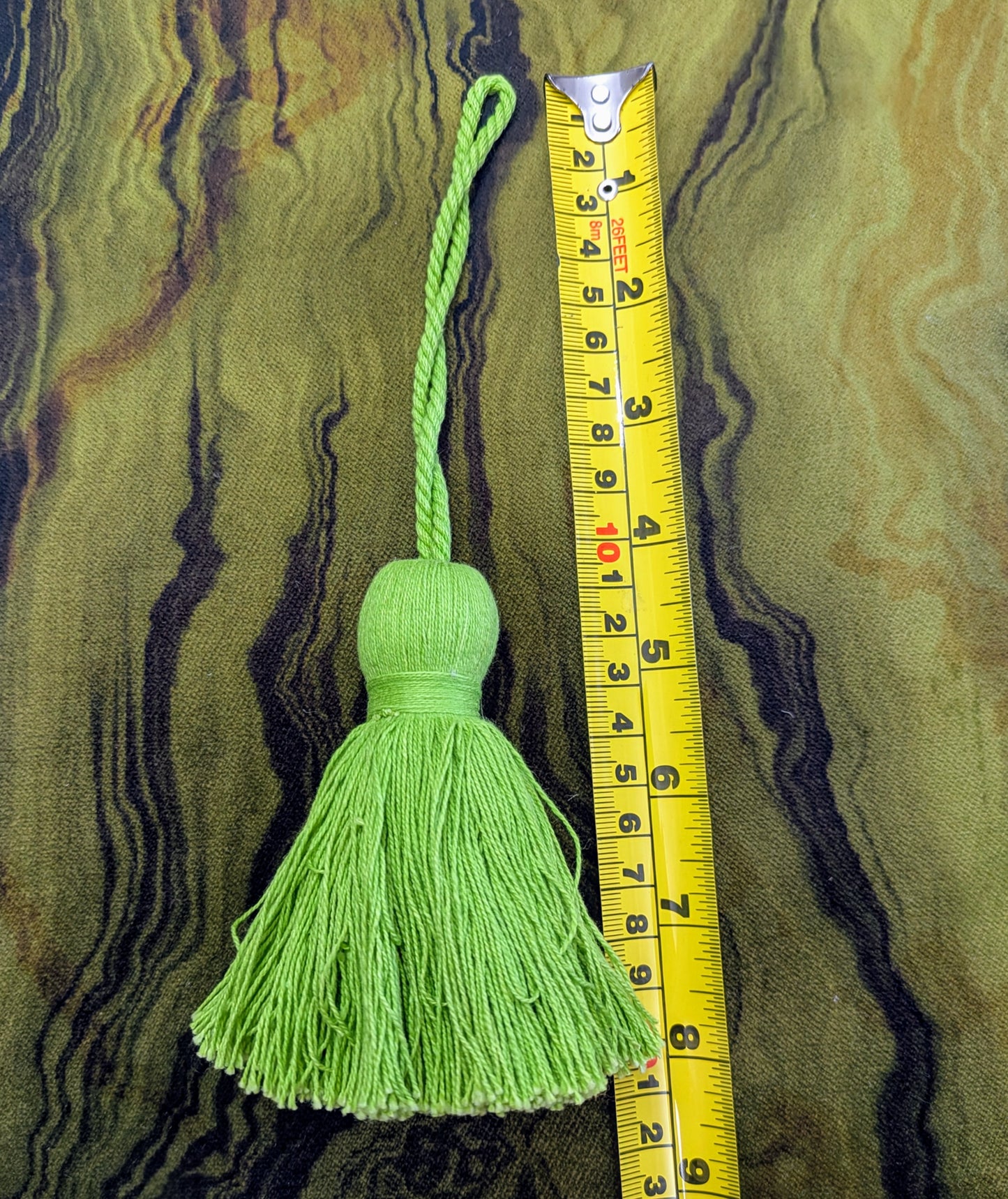 Lime Green Thick Cotton Tassel - Key Tassel, Cushion Tassel