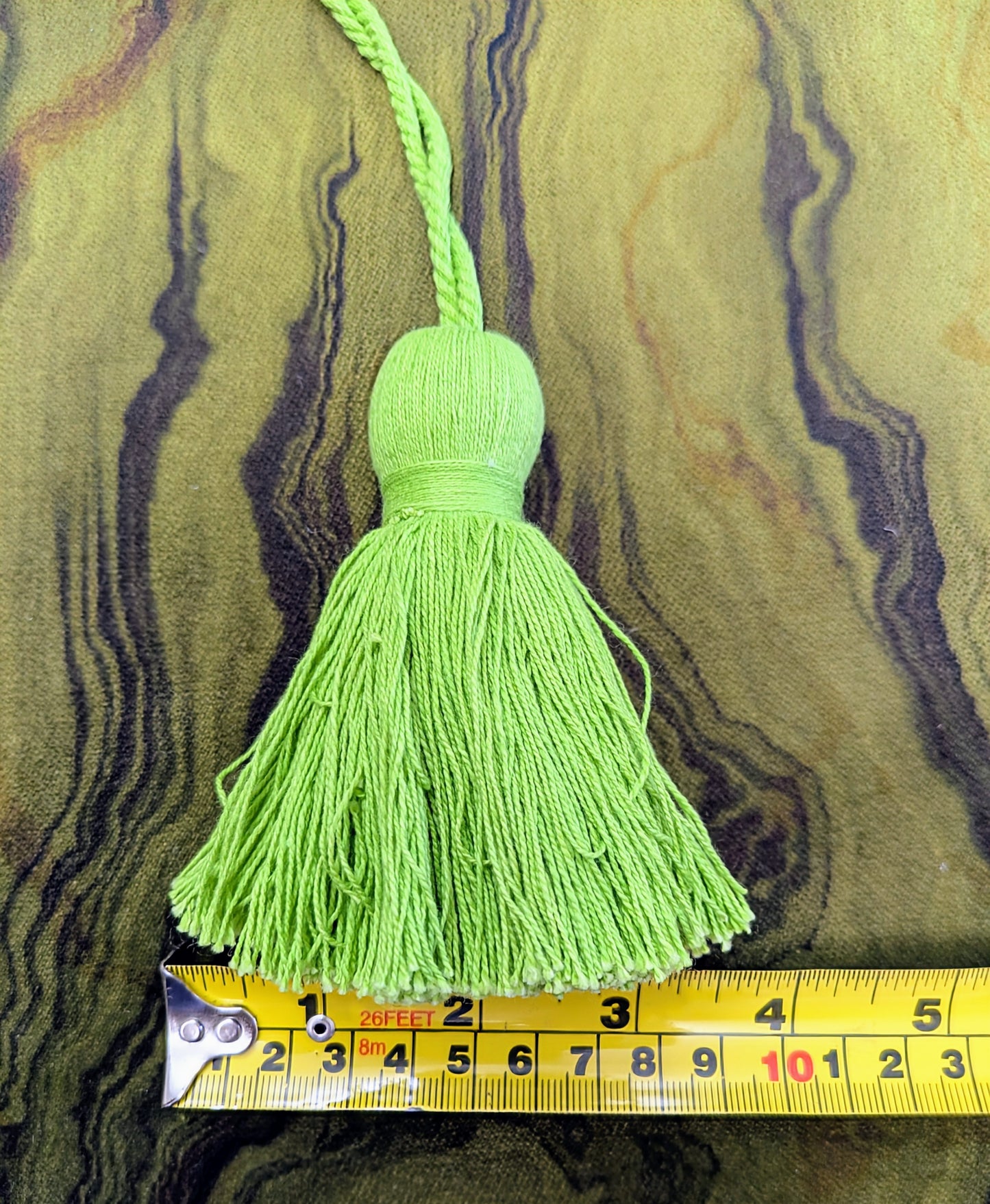 Lime Green Thick Cotton Tassel - Key Tassel, Cushion Tassel