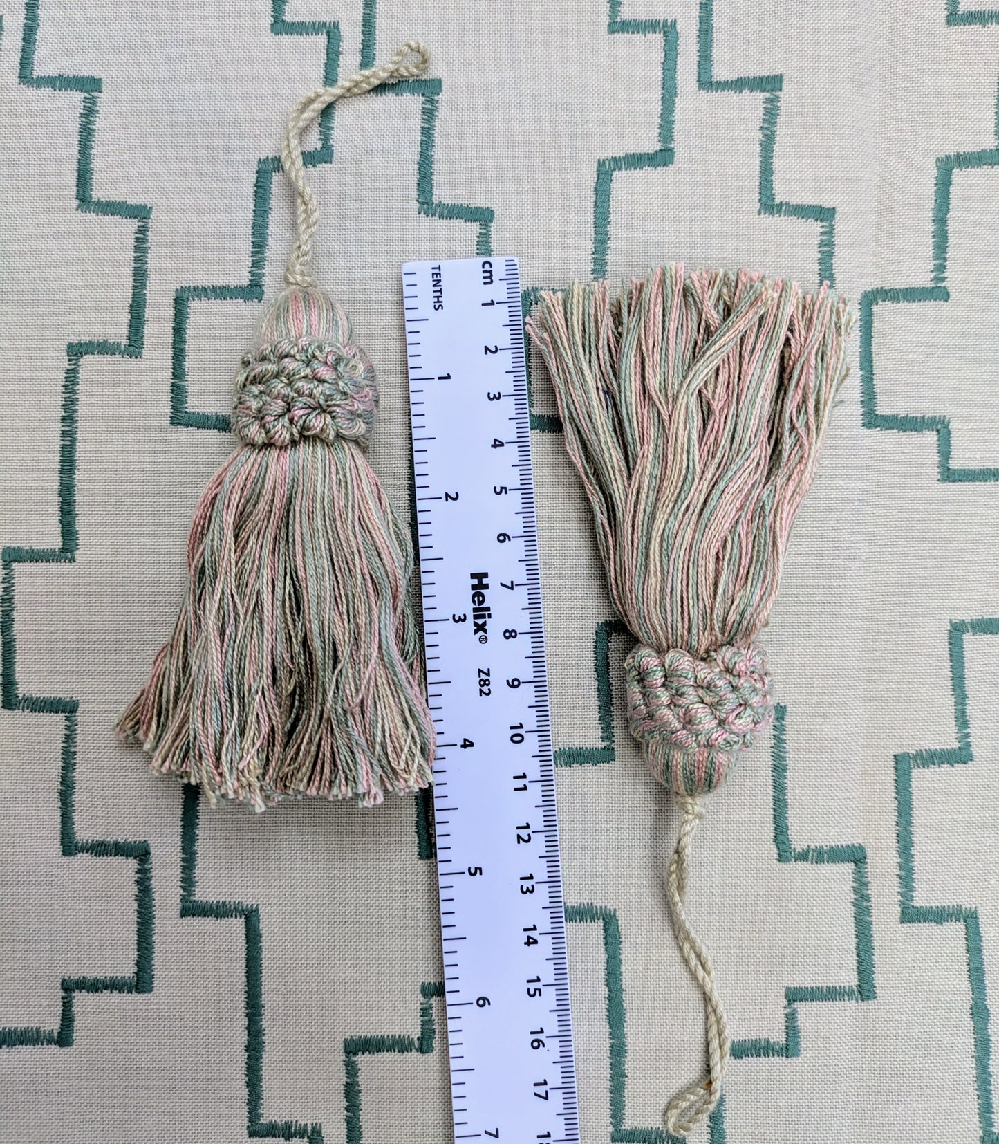 Green & Pink Tassels / Key Tassel / Cushion Tassel