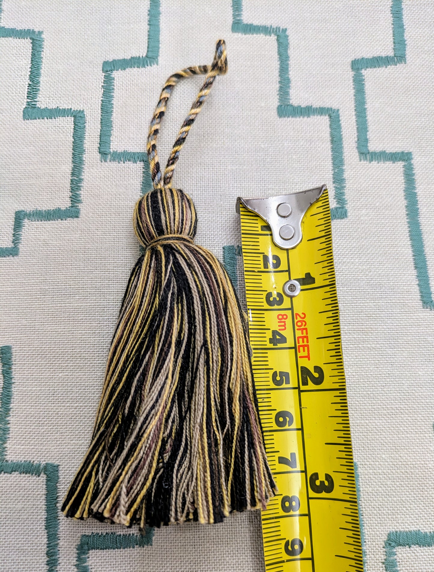 Black, Brown & Gold Tassels / Key Tassels / Cushion Tassels