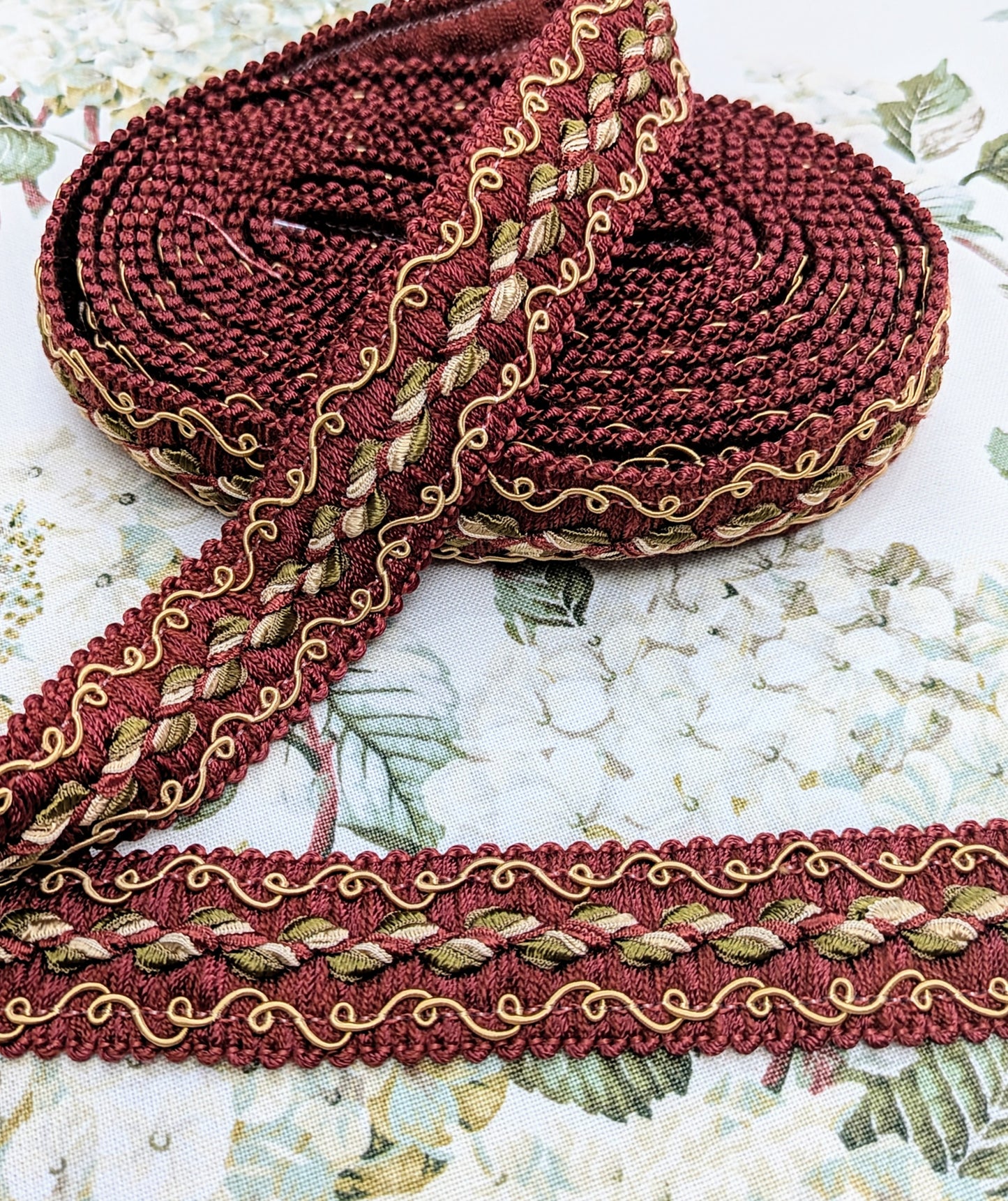 Rust Colour Intricate Braid / Trimming