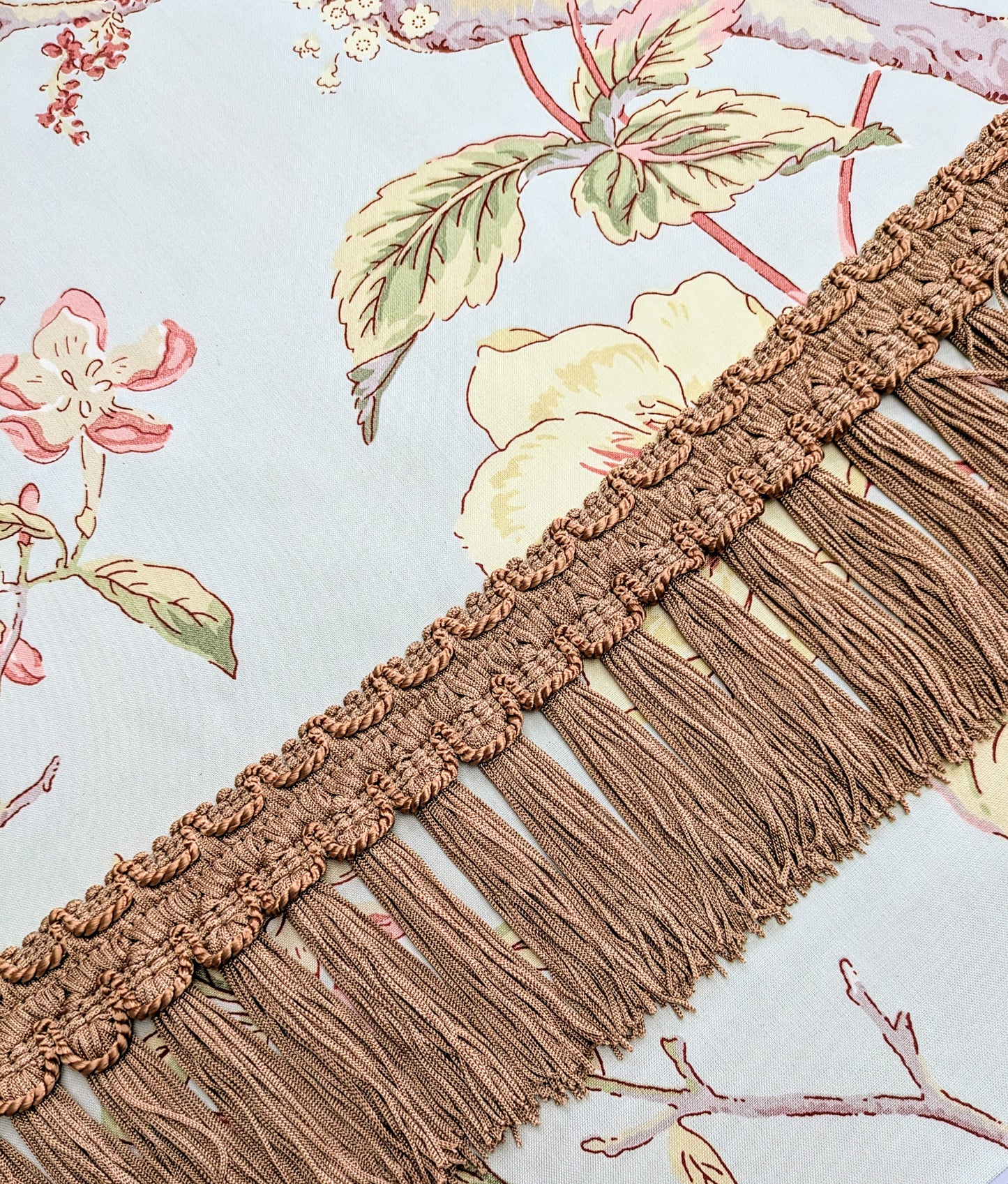 Salmon Pink, Ornate Fringe/ Trimming for Cushions & Upholstery