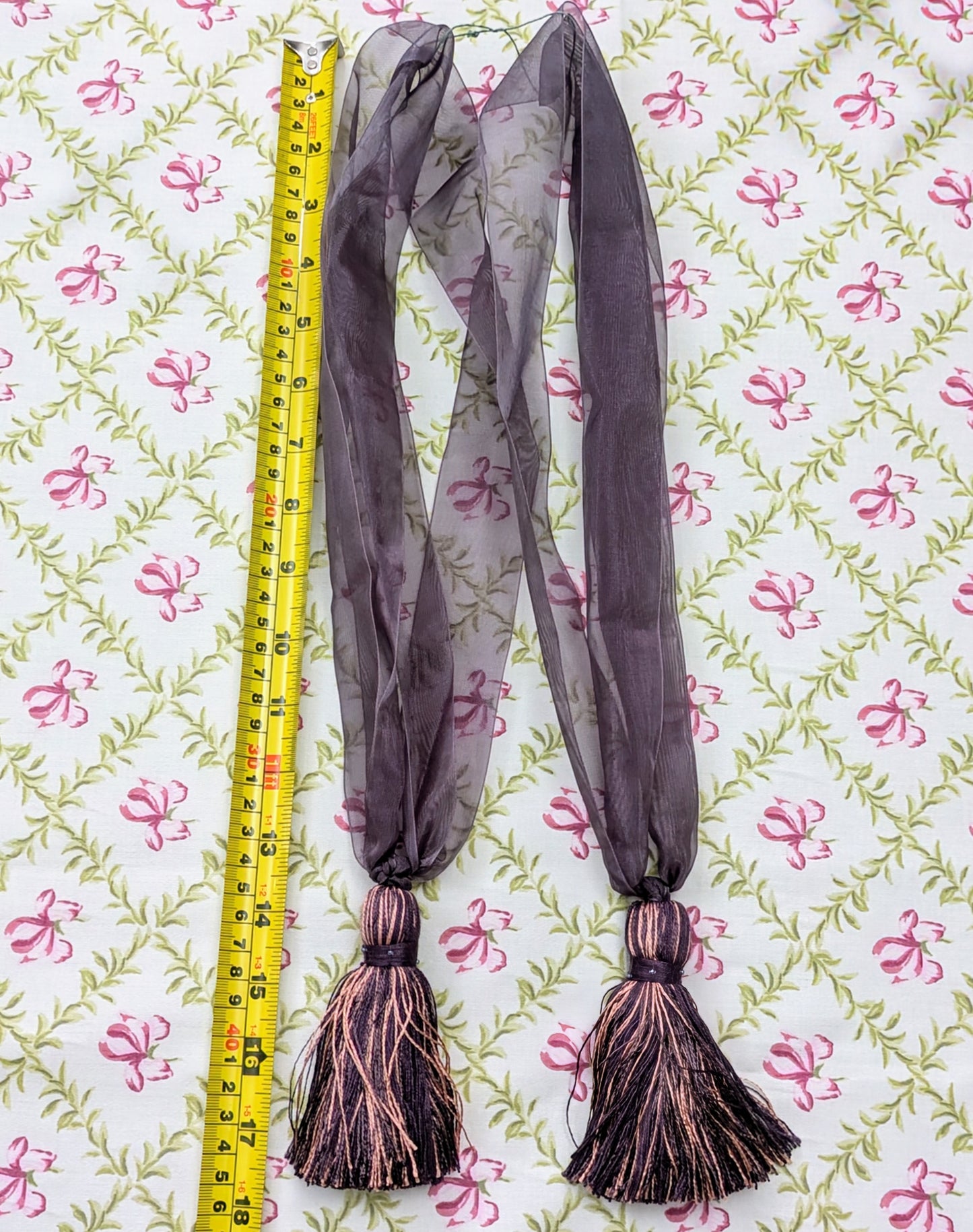 Purple & Pink Tiebacks