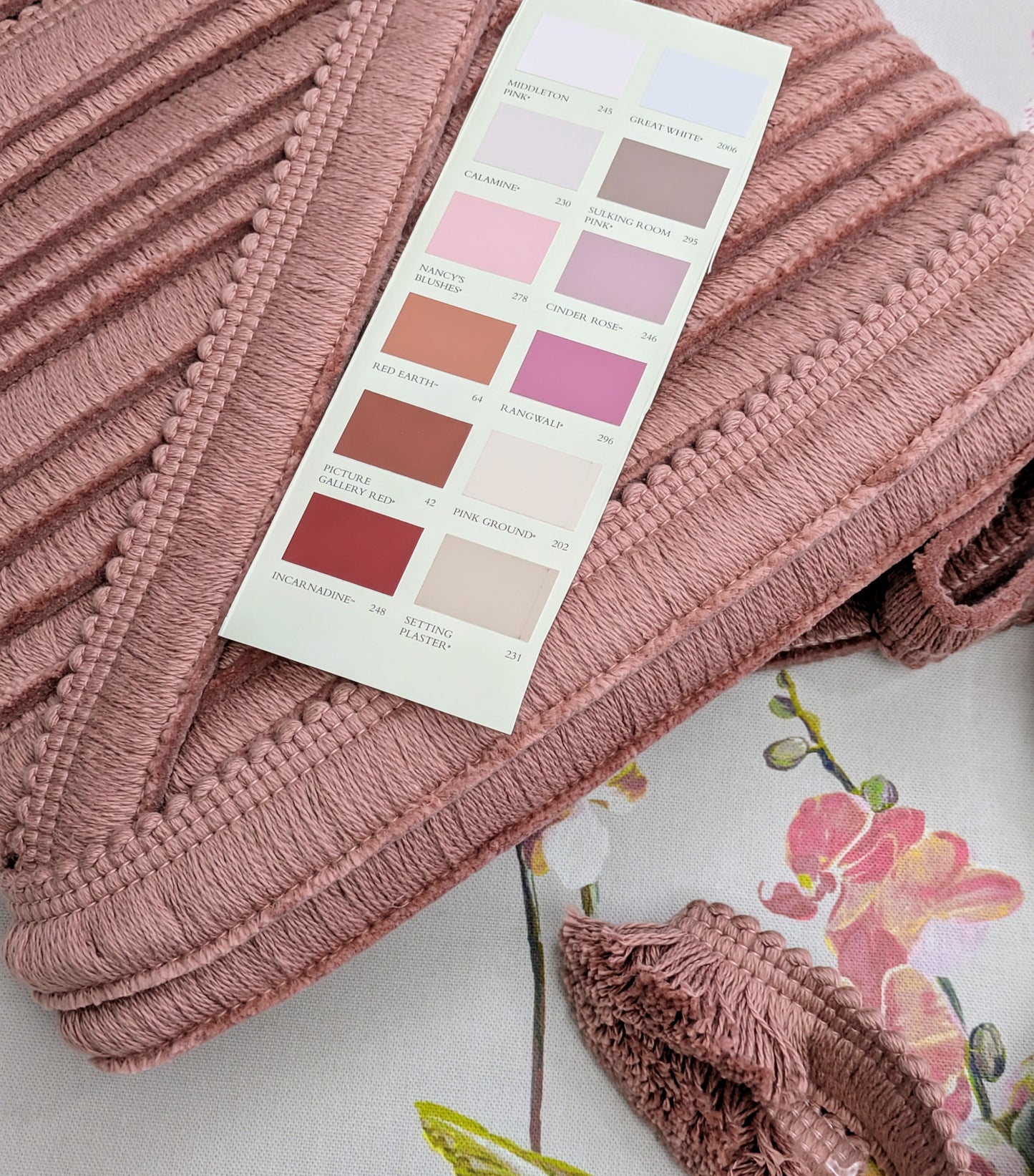 Pink Ruche Fringe for Cushions, Upholstery & Soft Furnishings