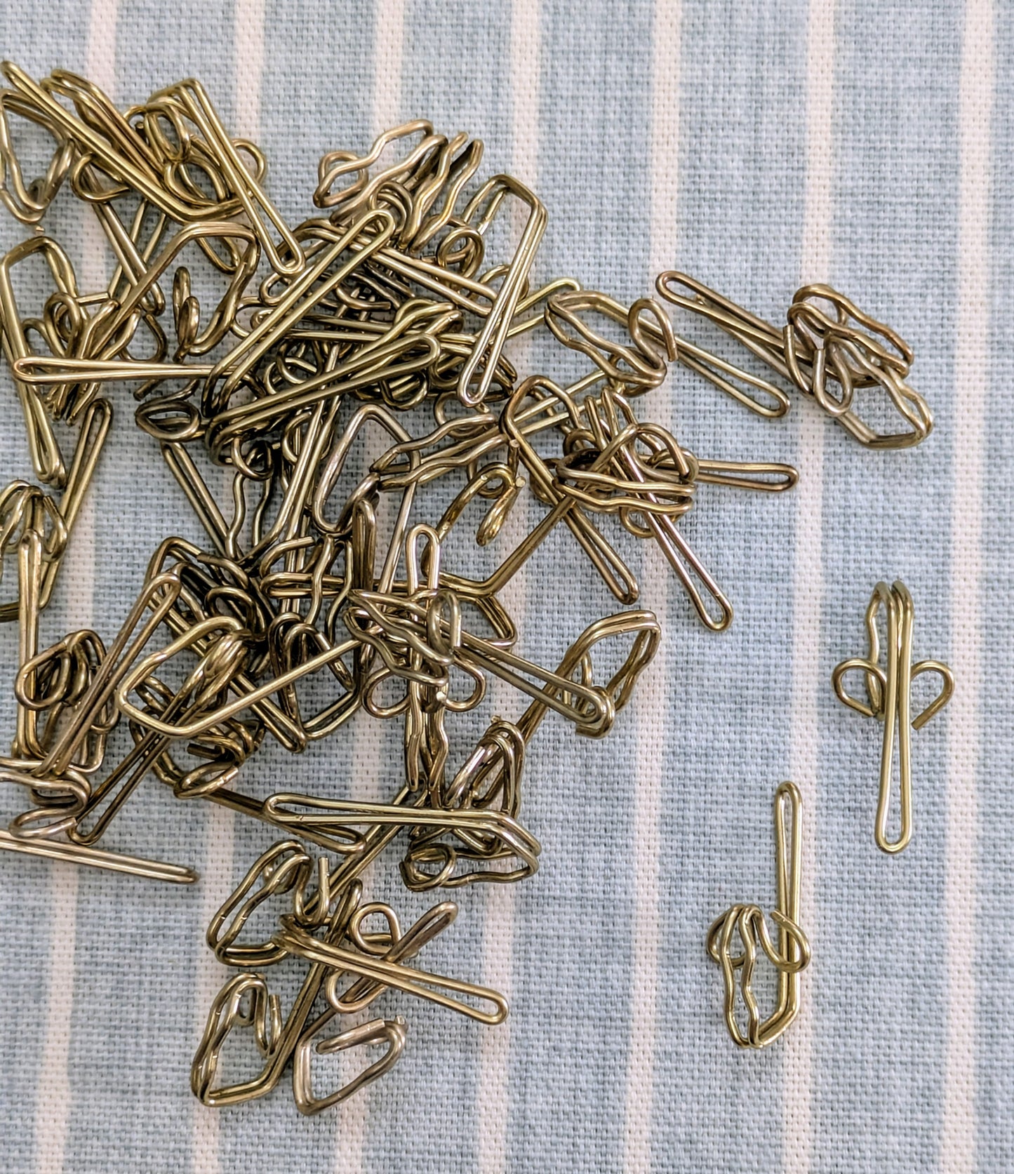 Gold Colour, Brass Plate, Curtain Hooks