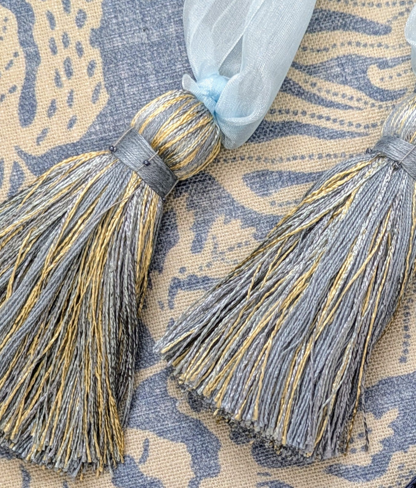 Blue Tassel Tiebacks