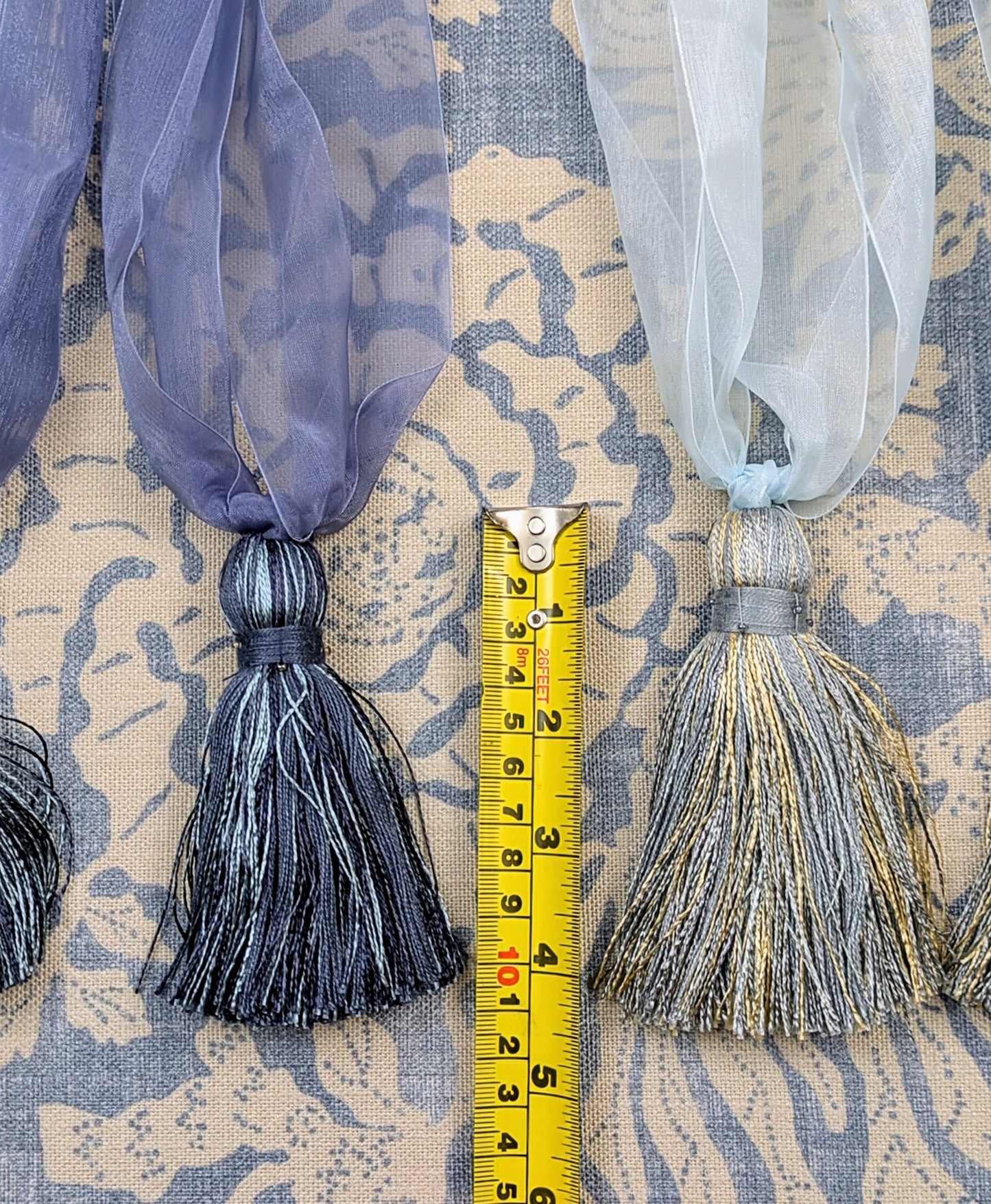 Blue Tassel Tiebacks