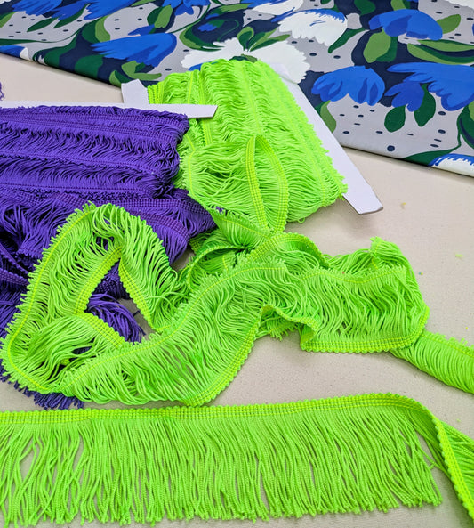 Acid Green Lampshade trim / Soft Furnishing trim / Upholstery trim