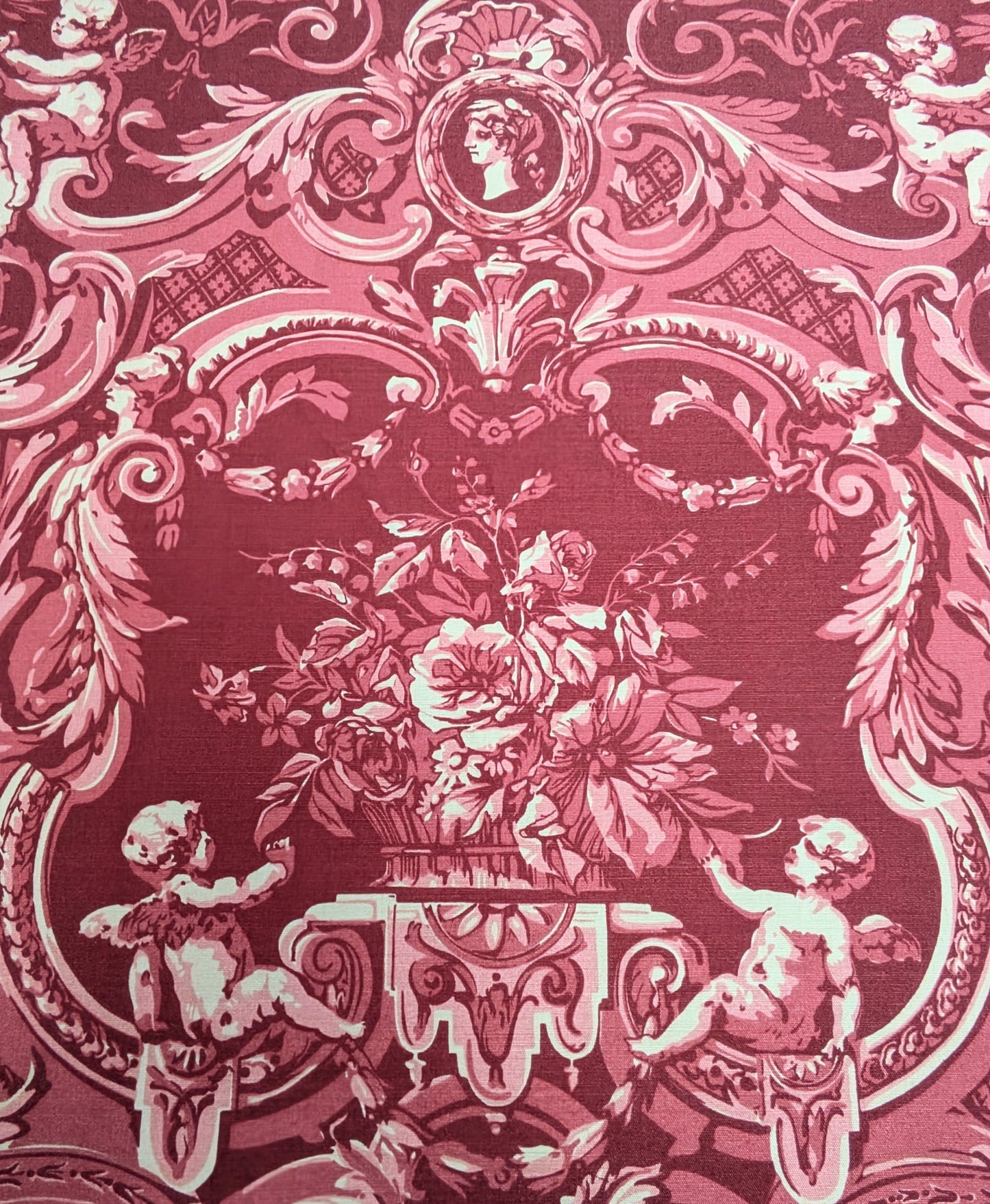 Rare - Zoffany Cherubs - Toile de Jouy