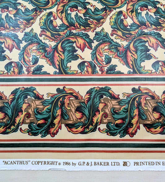 Vintage Acanthus by GP & J Baker - 3.5m Remnant
