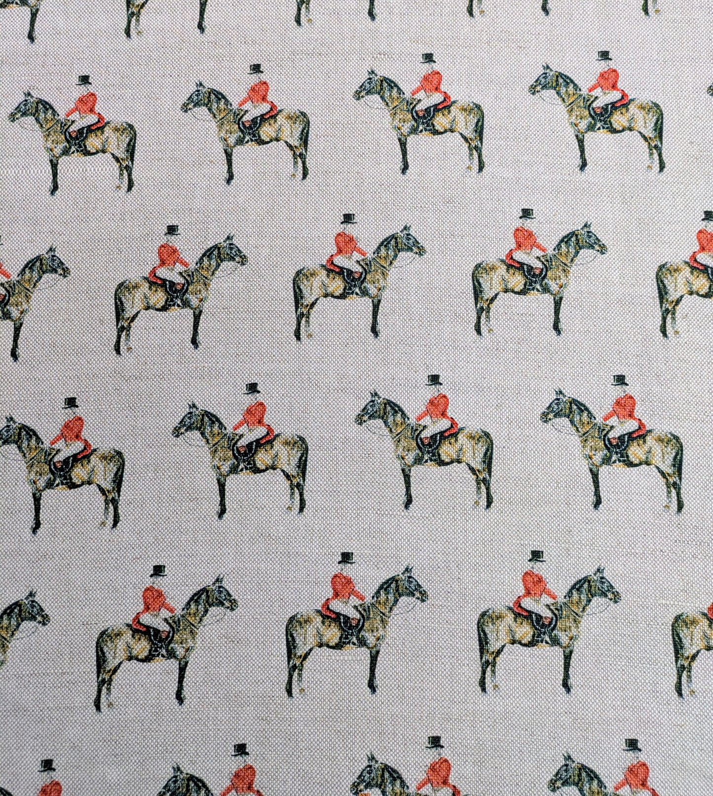 Horse & Rider Cushion Cover Panels for DIY Sewing Project - 2 panels