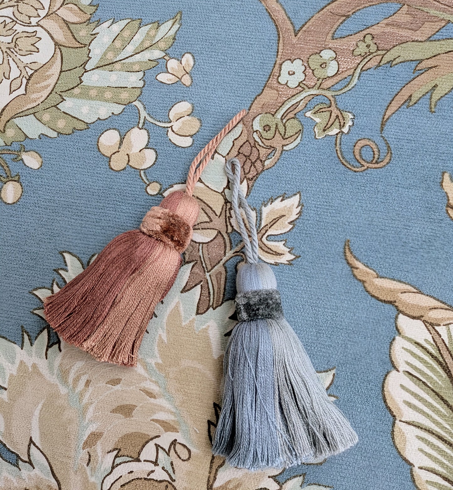 Two Tone Light Blue Tassels / Key Tassel / Cushion Tassel
