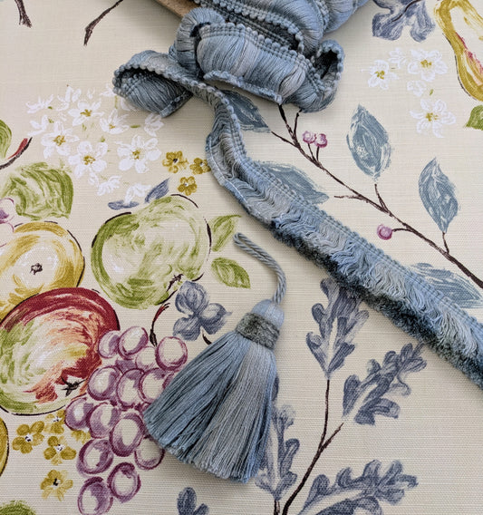 Two Tone Light Blue Tassels / Key Tassel / Cushion Tassel