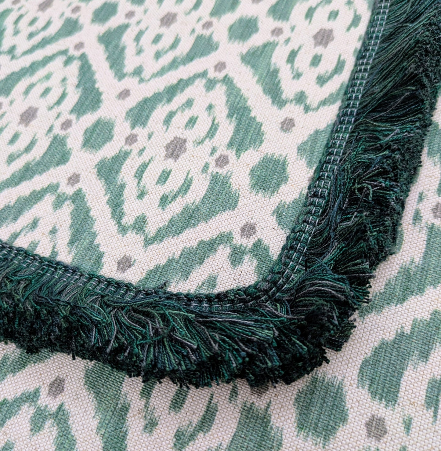 Dark Green Ruche Fringe for Cushions, Soft Furnishings & Upholstery