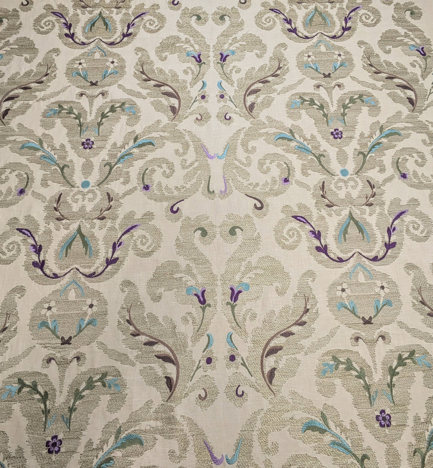 Brocatello by Zoffany - Embroidered Fabric - 1.27m Remnant