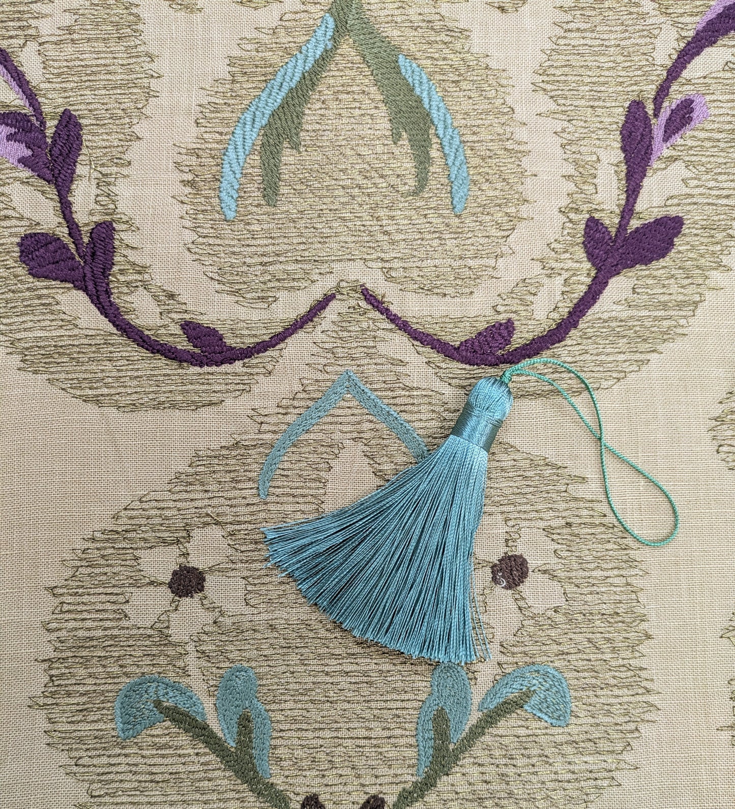 Brocatello by Zoffany - Embroidered Fabric - 1.27m Remnant