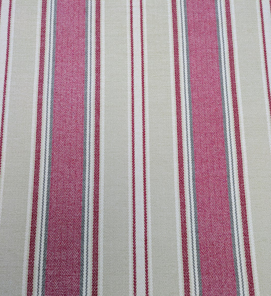 Red Stripe Upholstery Fabric