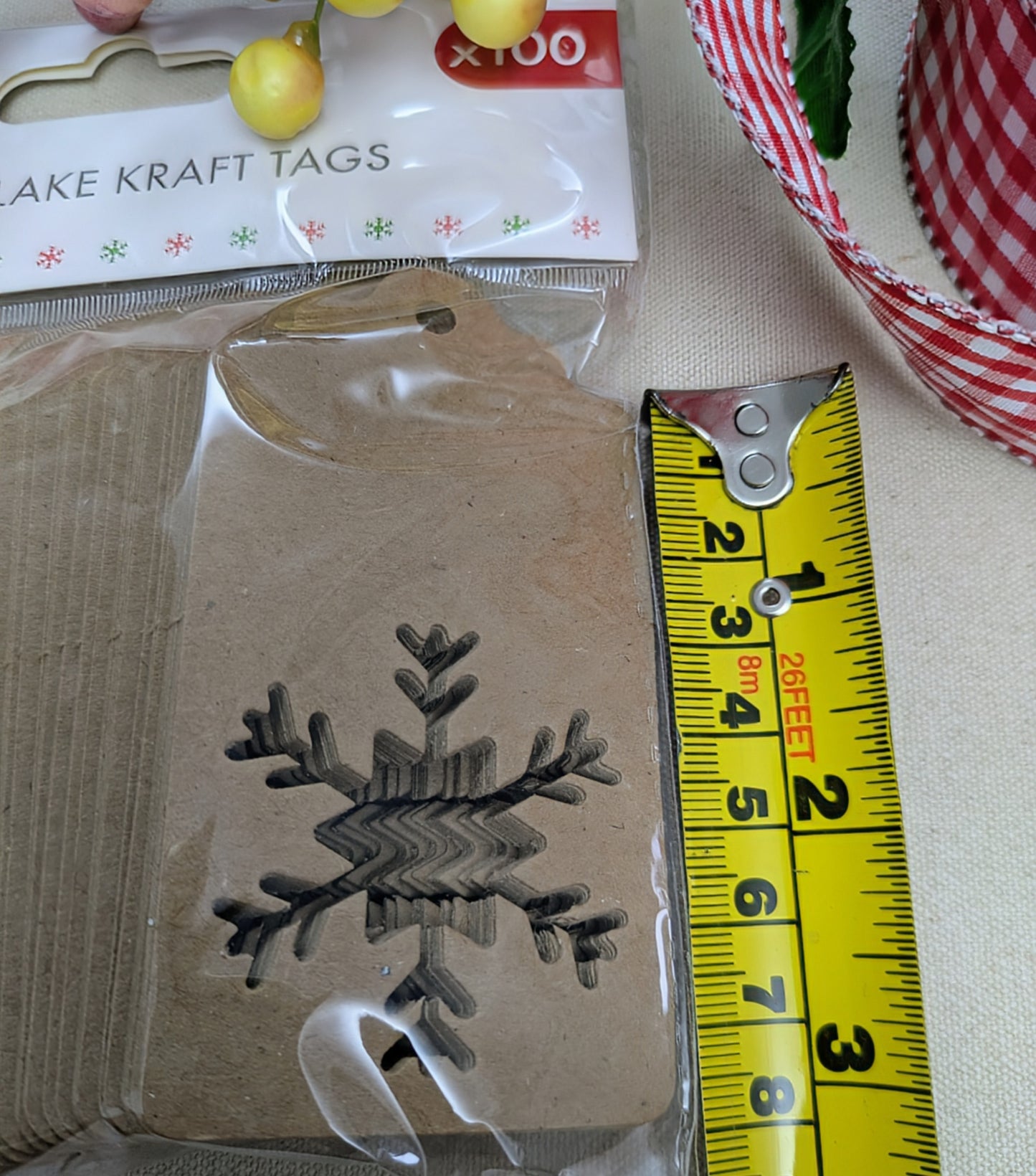 Christmas Snowflake Gift Tags / Craft Tags - 100 tags