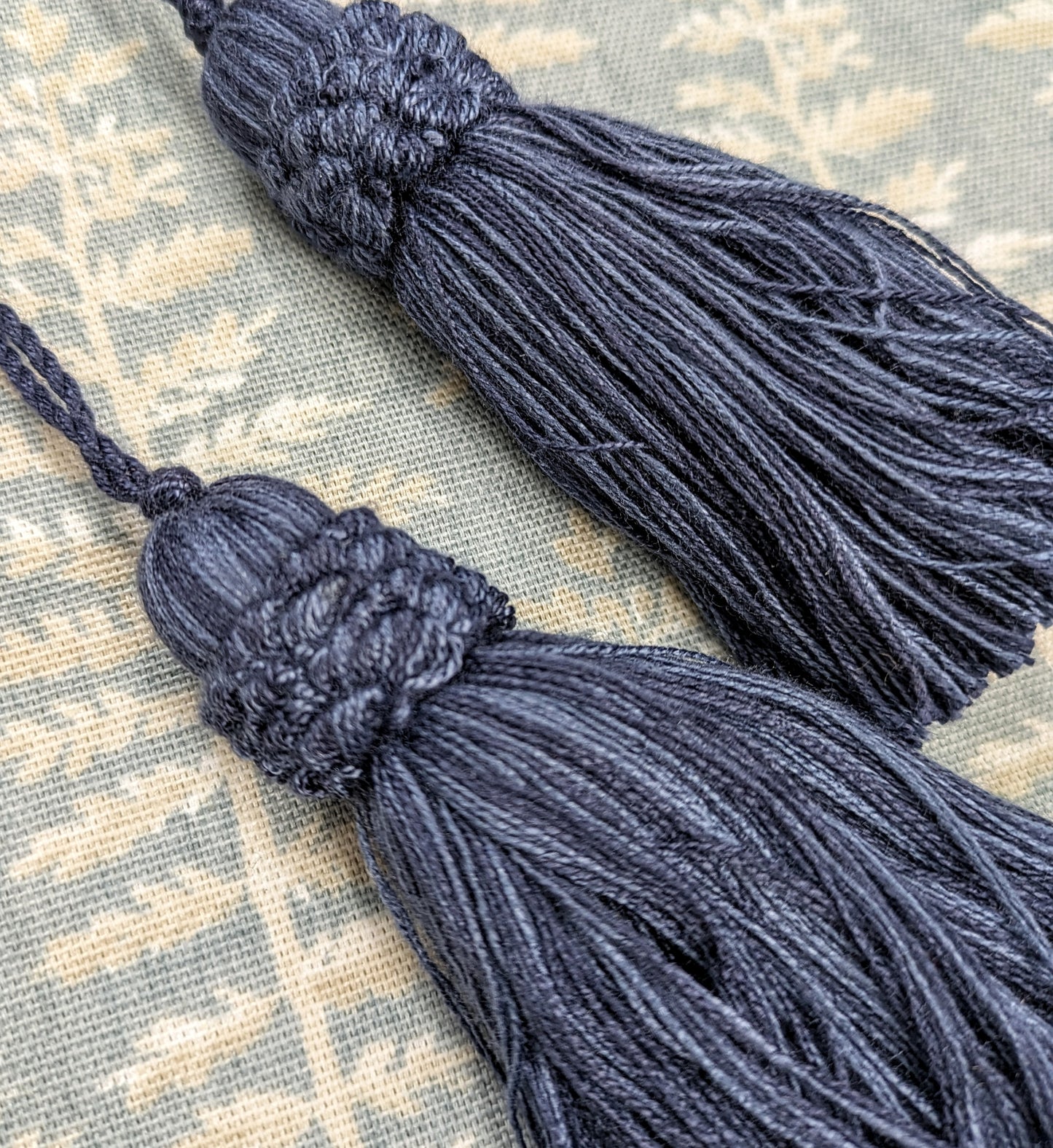 Two Tone Dark Blue Tassels / Key Tassel / Cushion Tassel