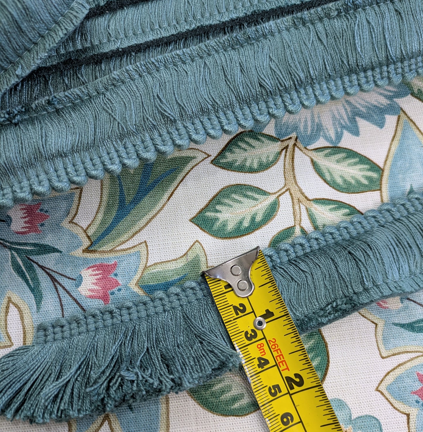 Jade Colour Ruche Fringe for Cushions, Upholstery & Soft Furnishings