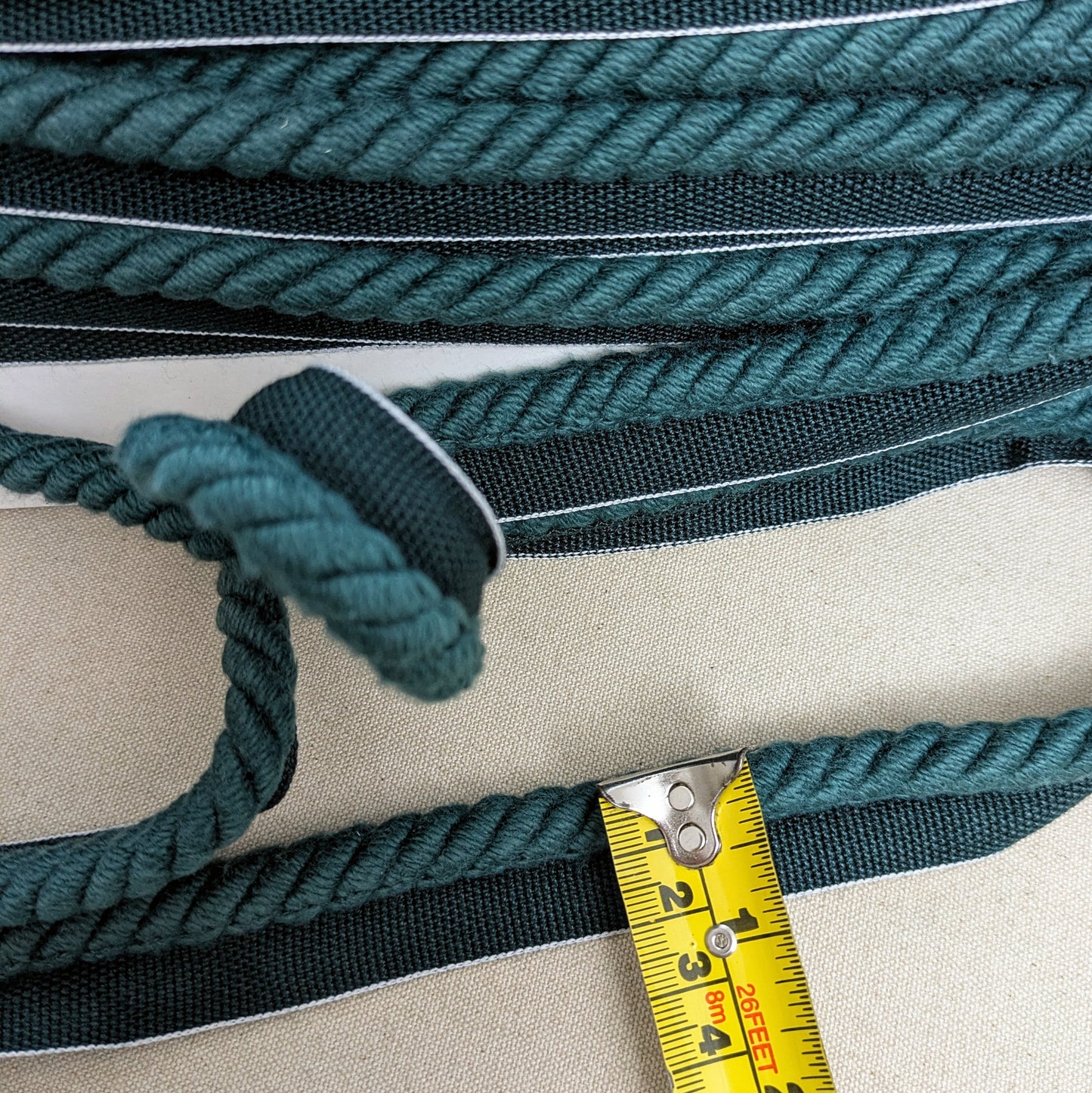 Forest Green, Flanged Cord Trimming for Soft Furnishings & Upholstery