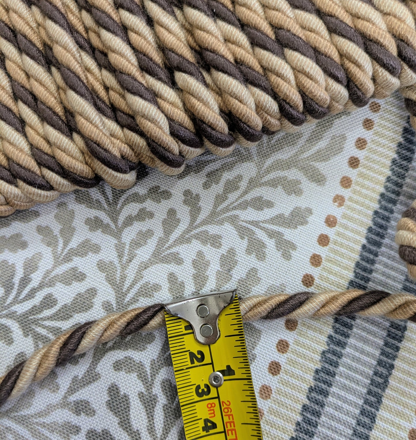 Brown, Coffee & Cream Twisted Cord / Piping for Soft Furnishings & Upholstery