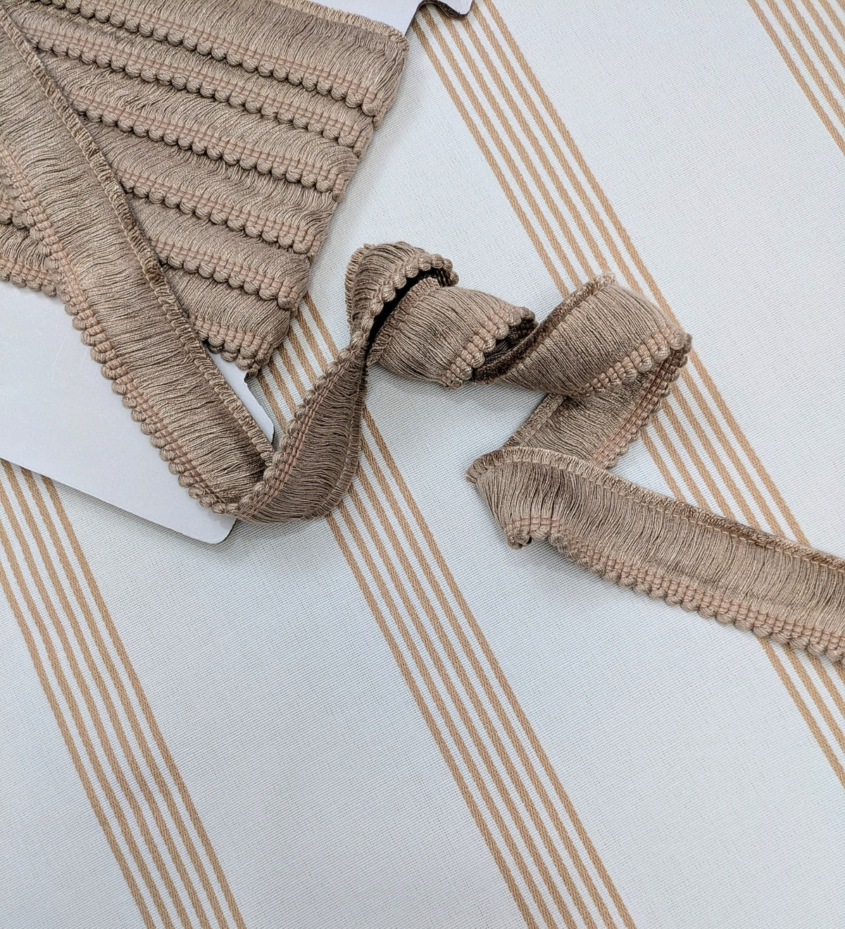 Rose Colour Ruche Fringe for Cushions, Upholstery & Soft Furnishings