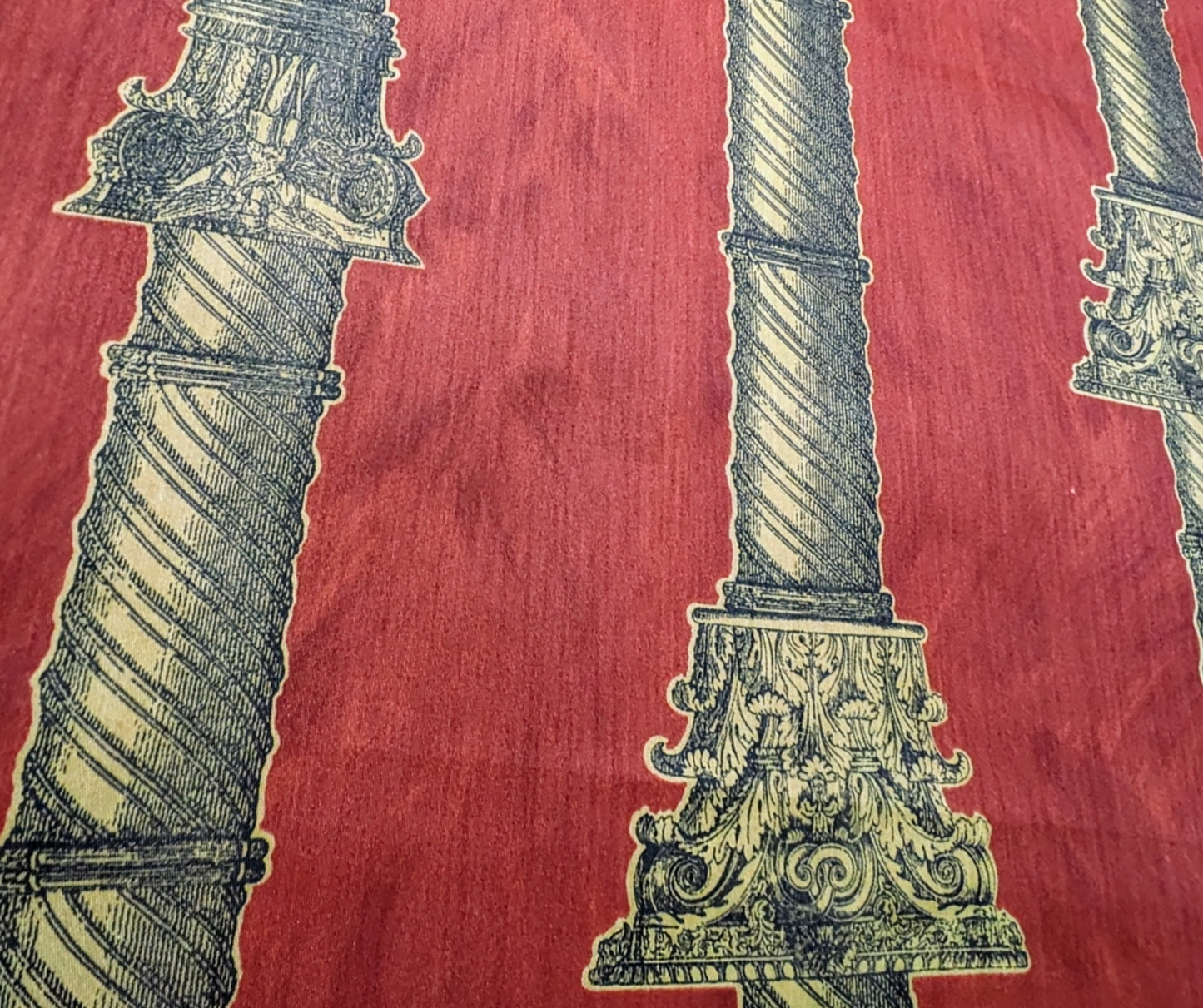 Classical Columns Fabric - REDUCED