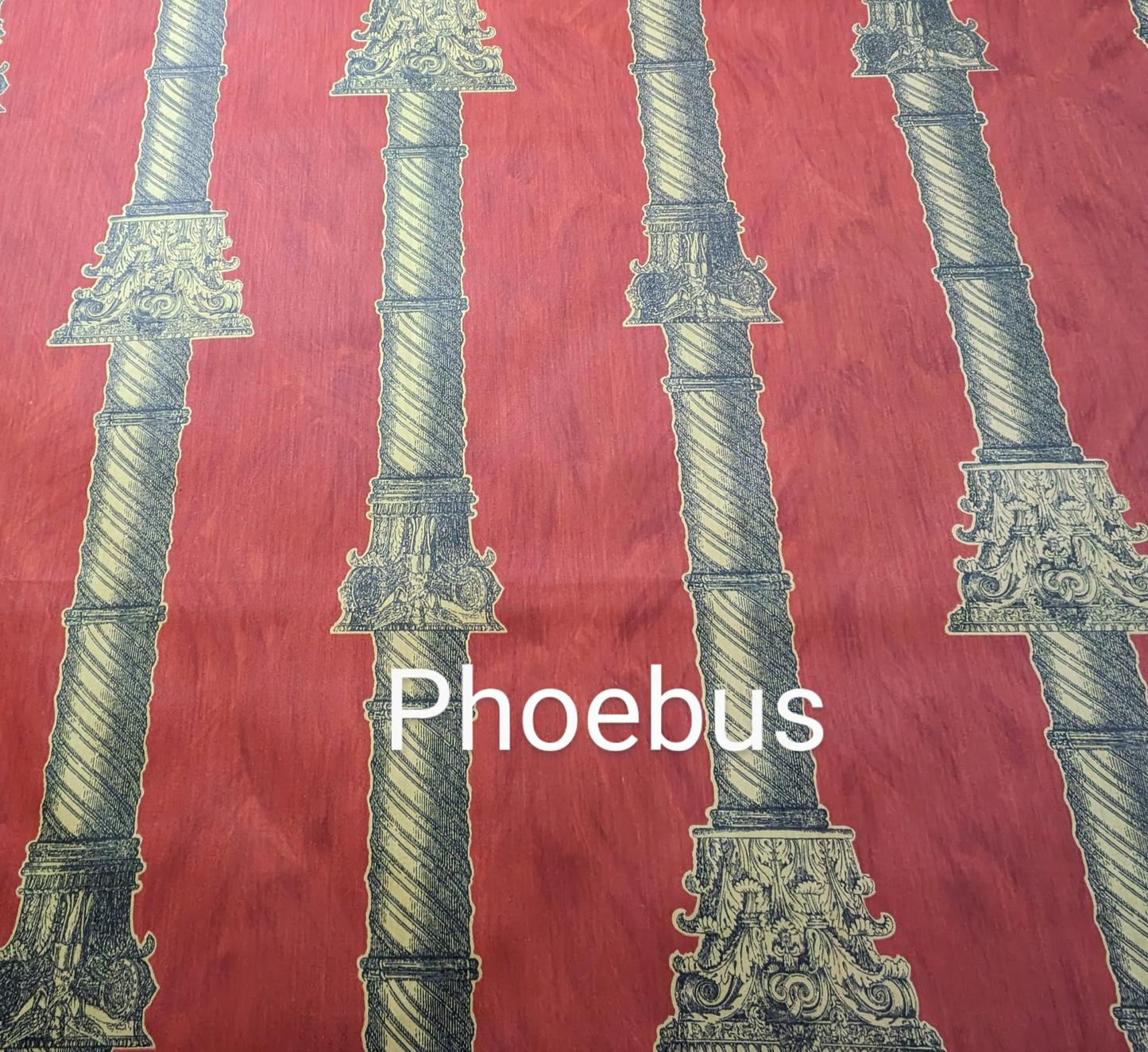 Classical Columns Fabric - REDUCED