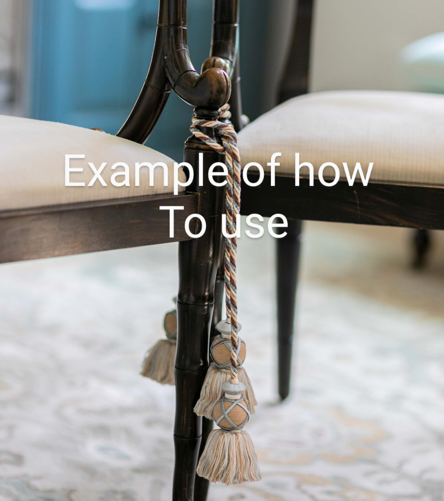 Moss Green, Pale Gold & Aqua Colour Chair Tassels, Tiebacks, Key Tassels, Cushion Tassels