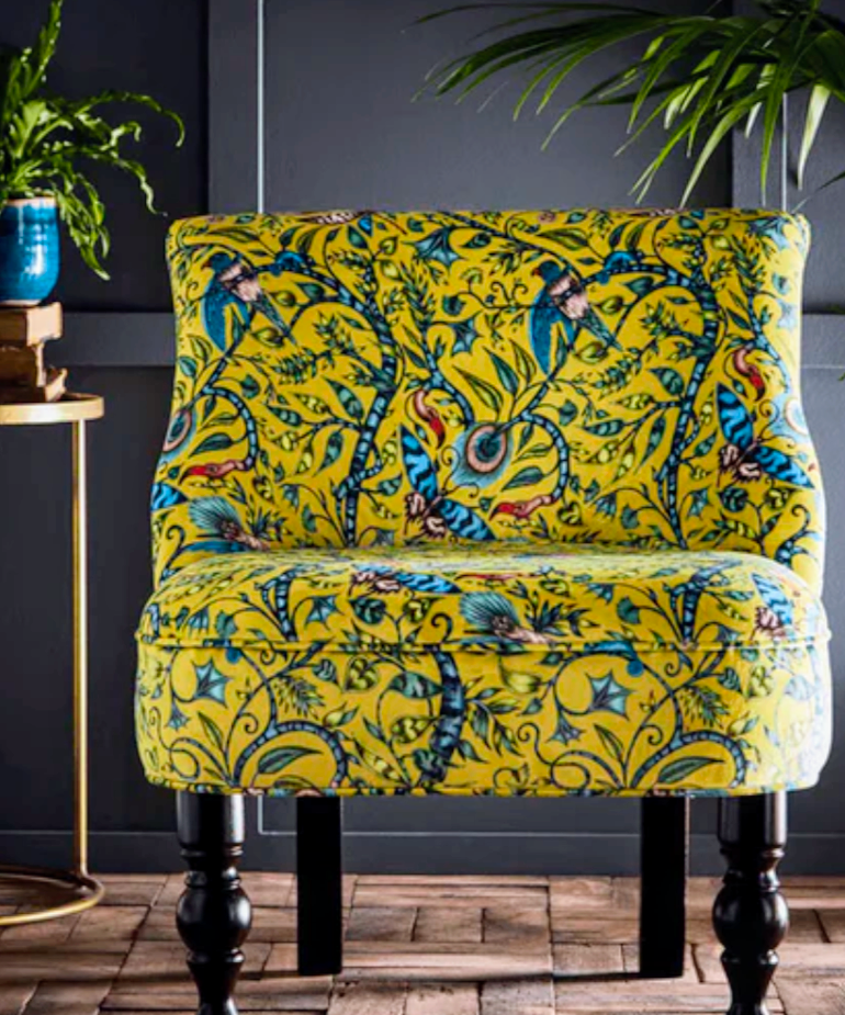 Rousseau by Emma Shipley - Velvet - 1.75m Remnant