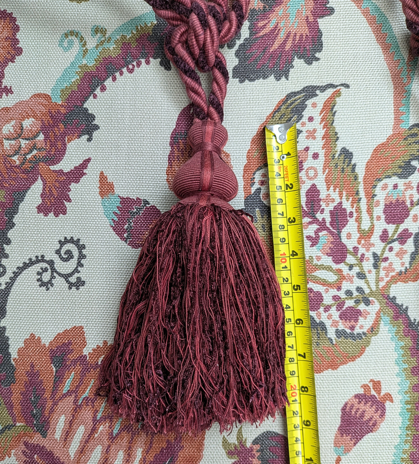 Plum Colour Tiebacks / Curtain Tiebacks / Tassel Tiebacks