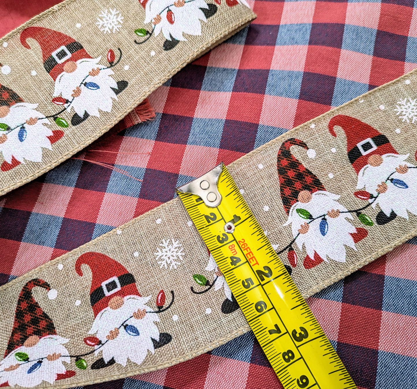 Wide, Christmas Elves, Wired Ribbon - Christmas Decorating