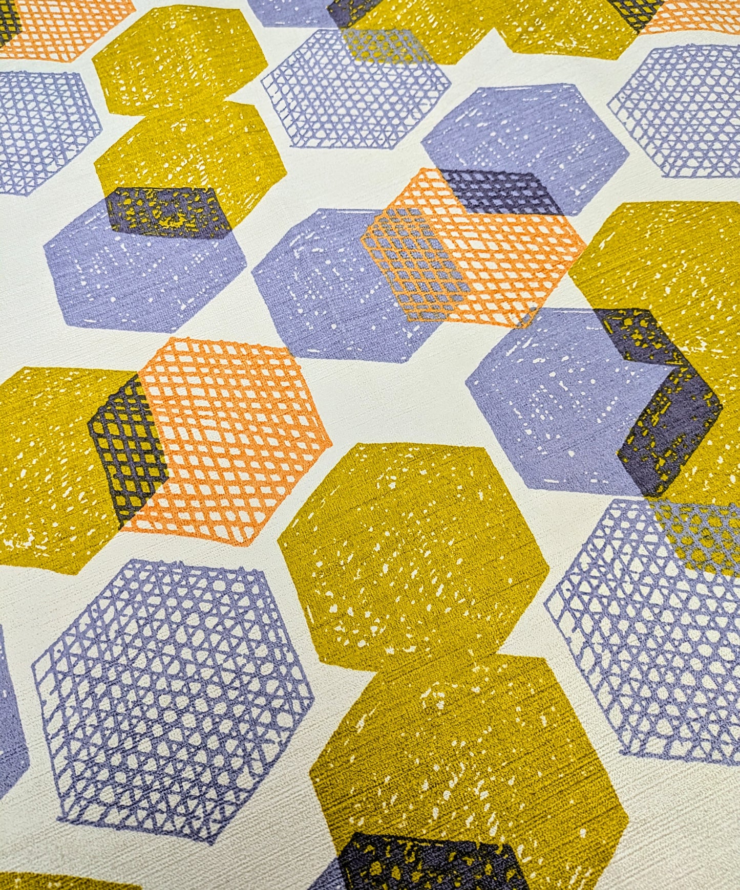 Honeycomb Velvet 'Acacia' by Villa Nova - Discontinued Fabric - REDUCED