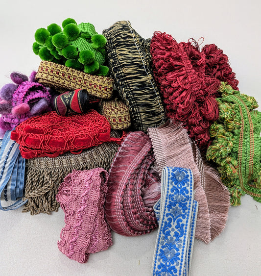 25 metre bag (B) of Remnant Trimmings - Cushion making trims, Upholstery trims