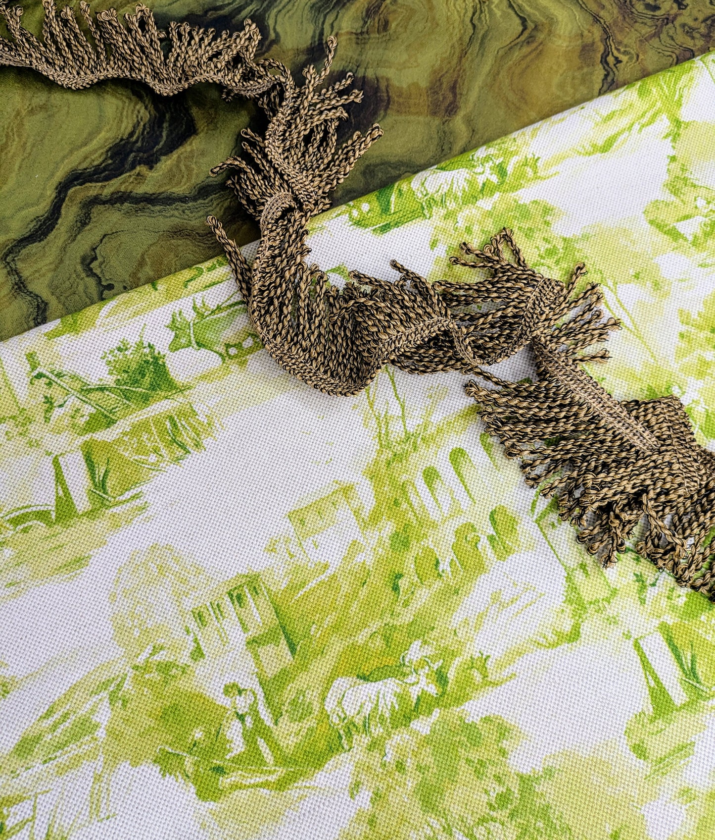 Anastacia, Toile Fabric by Clarke & Clarke 2.9m remnant - Discontinued Fabric