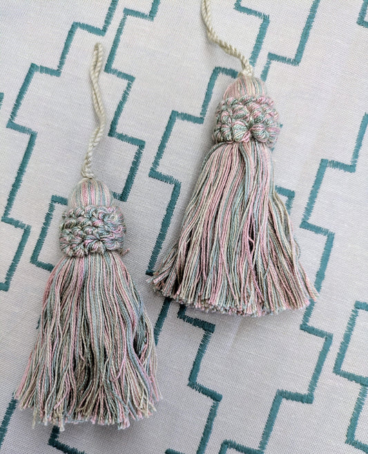Green  & Pink Tassels / Key Tassel / Cushion Tassel