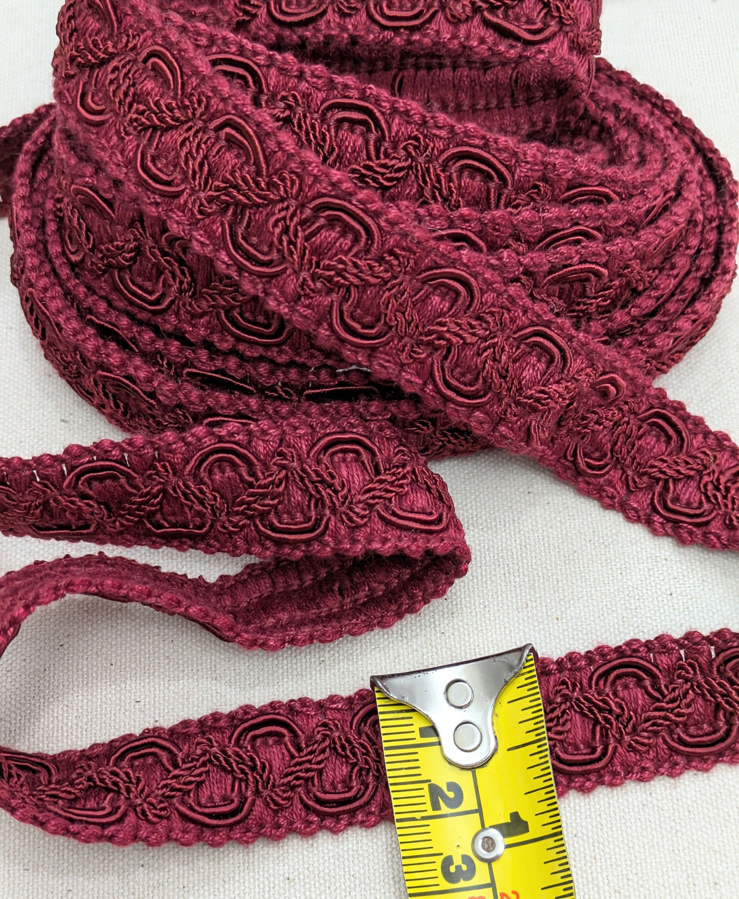 Plum Colour, Lampshade trim / Soft Furnishing trim / Upholstery trim - 2.7m Piece