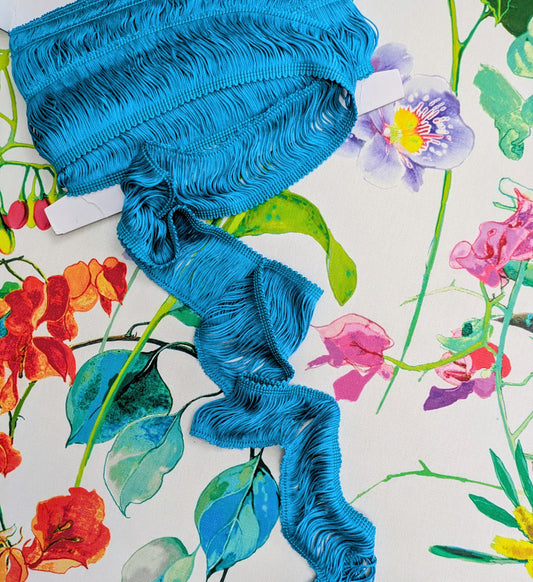 Turquoise Lampshade trim / Soft Furnishing trim / Upholstery trim