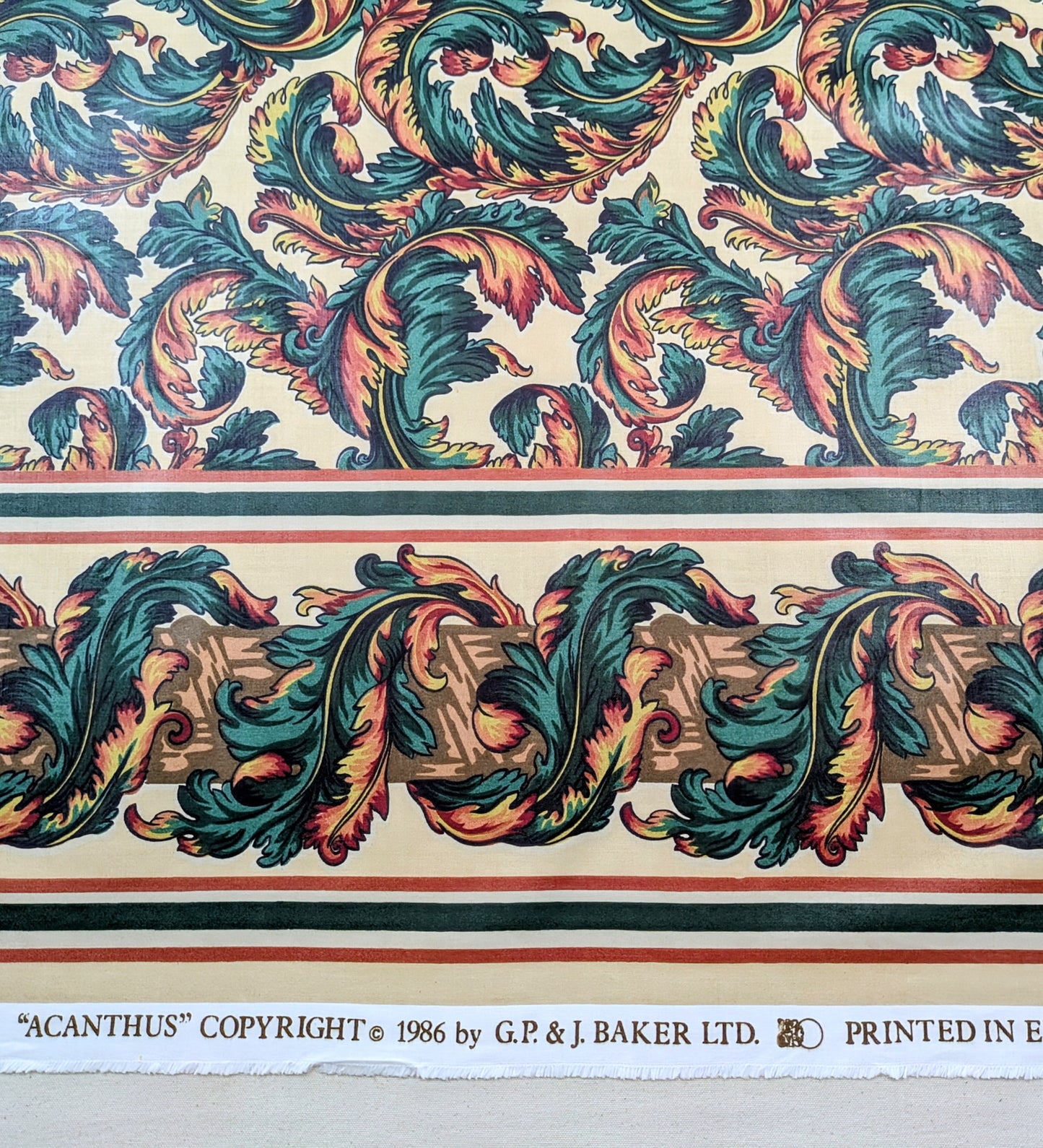 Vintage Acanthus by GP & J Baker - 3.5m Remnant