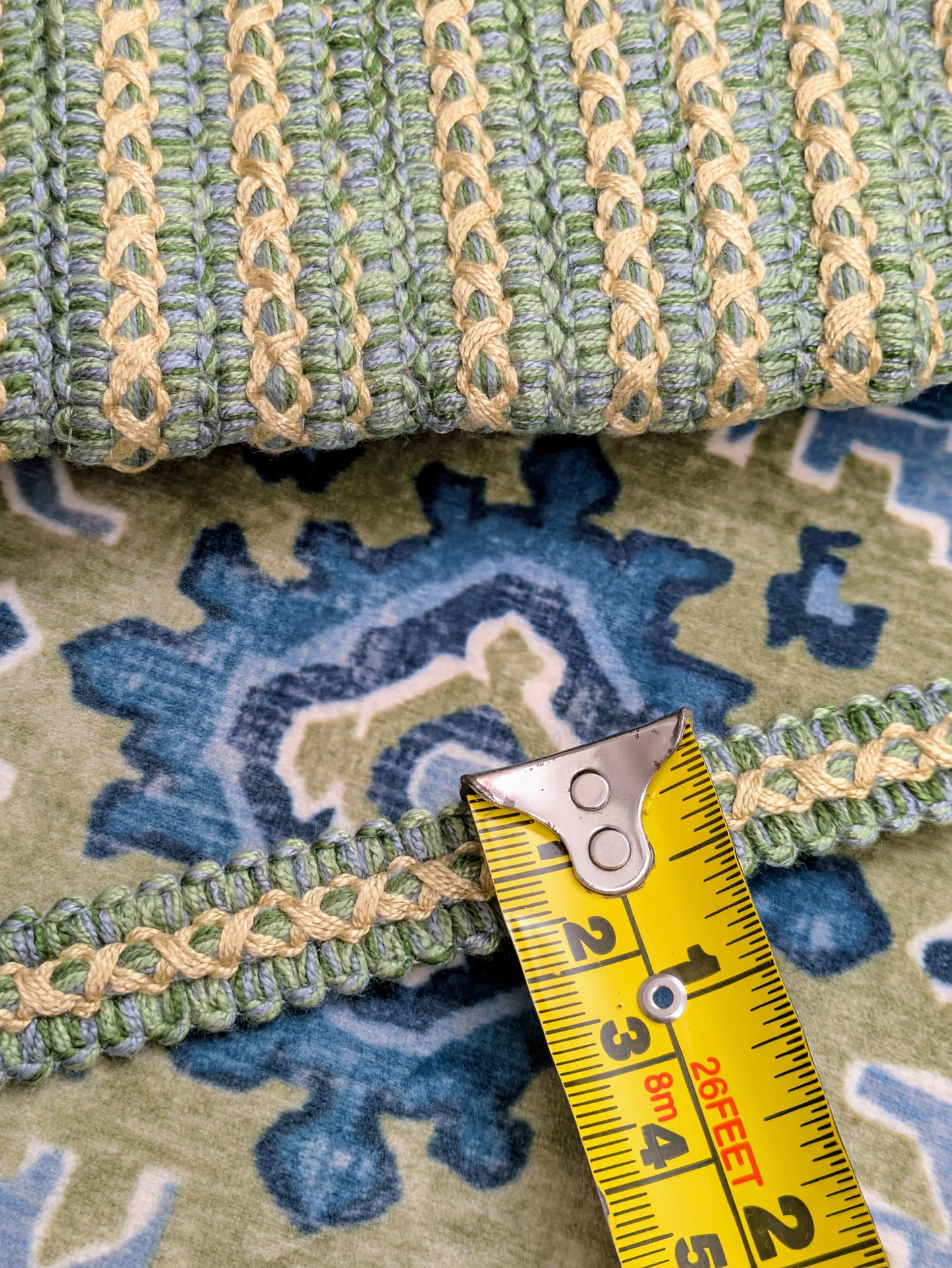 Green & Yellow Colour Braid - Lampshade trim / Soft Furnishing trim / Upholstery trim