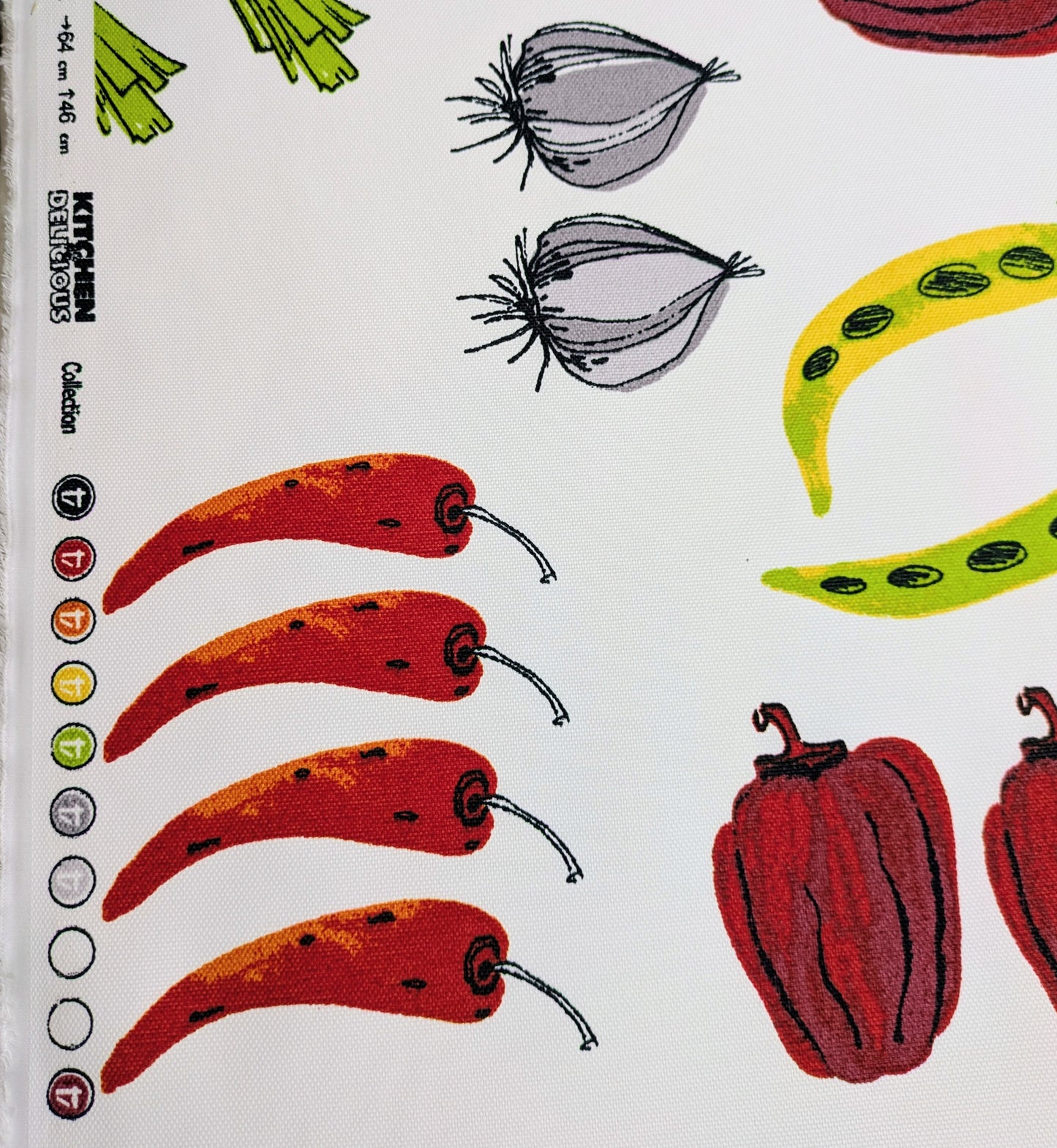 Meditteranean Vegetables by Textiles Vilber - Made in Spain