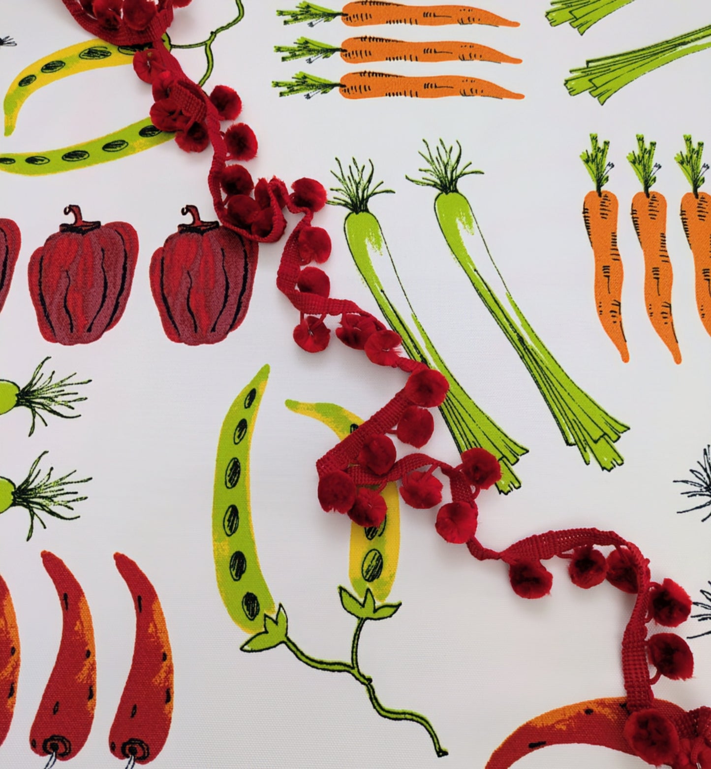 Meditteranean Vegetables by Textiles Vilber - Made in Spain