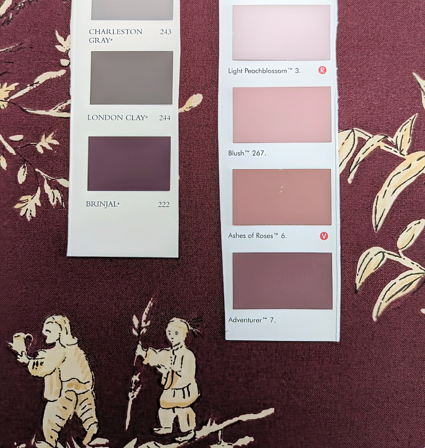 Discontinued Romo Tea House - Oriental Toile - 1.45m Remnant