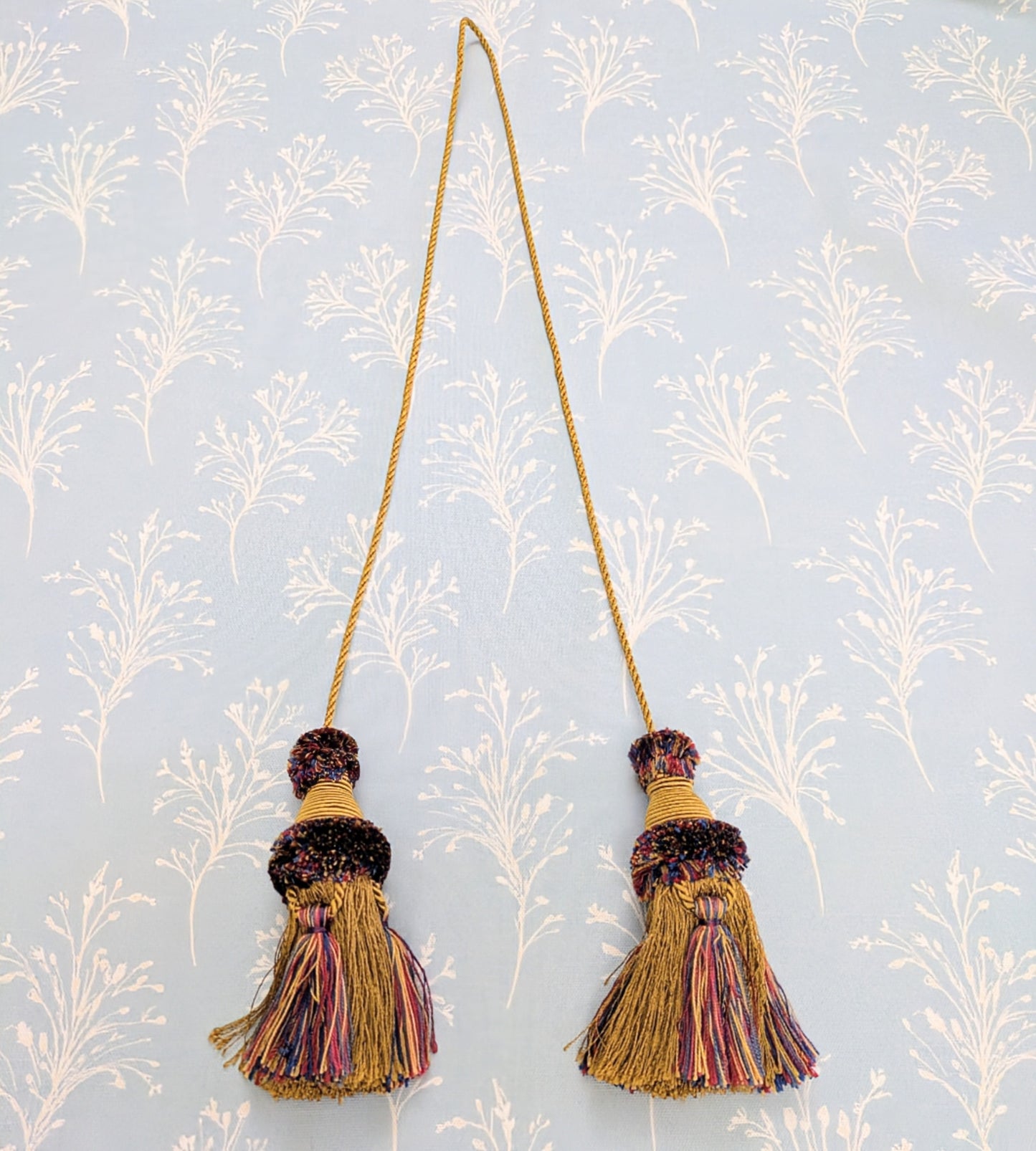Gold, Red & Navy Colour Chair Tassels, Tiebacks, Key Tassels, Cushion Tassels