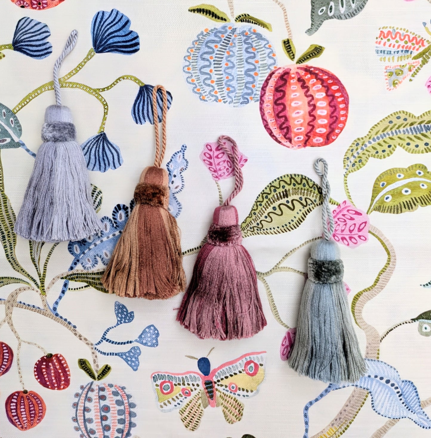 Two Tone Light Blue Tassels / Key Tassel / Cushion Tassel