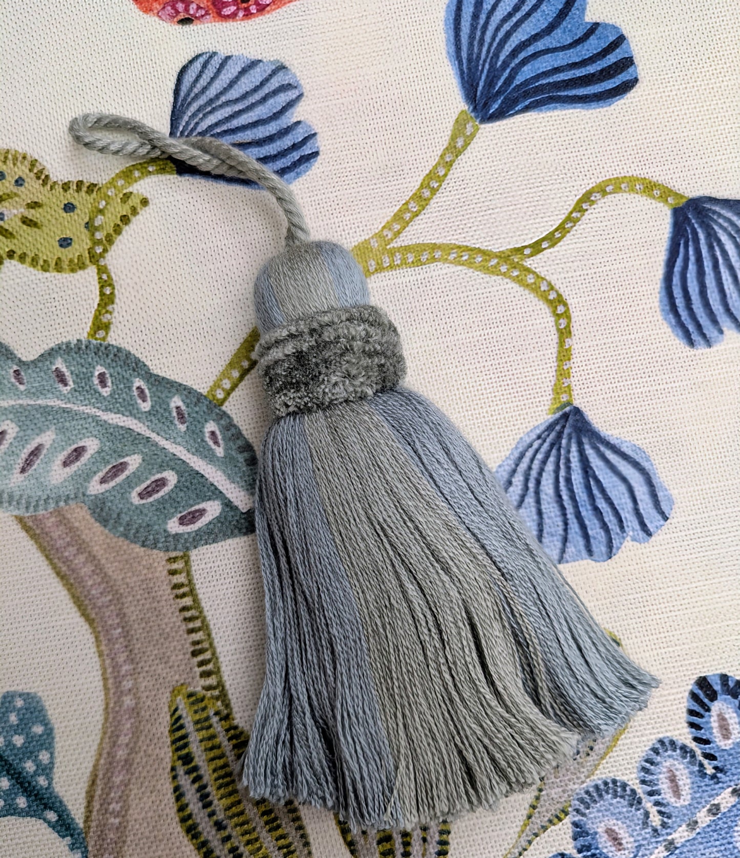 Two Tone Light Blue Tassels / Key Tassel / Cushion Tassel